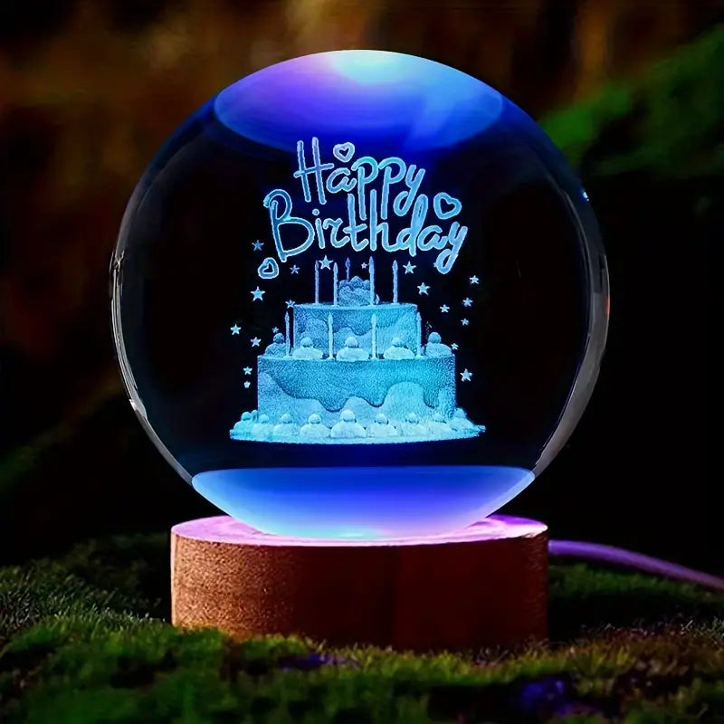 3D Crystal Ball Light, Glowing Planet Crystal Ball Lamp, Warm Bedside Light, Luminous Decor Atmosphere Light, Wood Base Fantasy Decor Crystal Ball, Universe Series Crystal Ball, LED Base Astronomy Night Light for Home Decor 3D Crystal Ball Light, Glowing Planet Crystal Ball Lamp, Warm Bedside Light, Luminous Decor Atmosphere Light, Wood Base Fantasy Decor Crystal Ball, Universe Series Crystal Ball, LED Base Astronomy Night Light for Home Decor